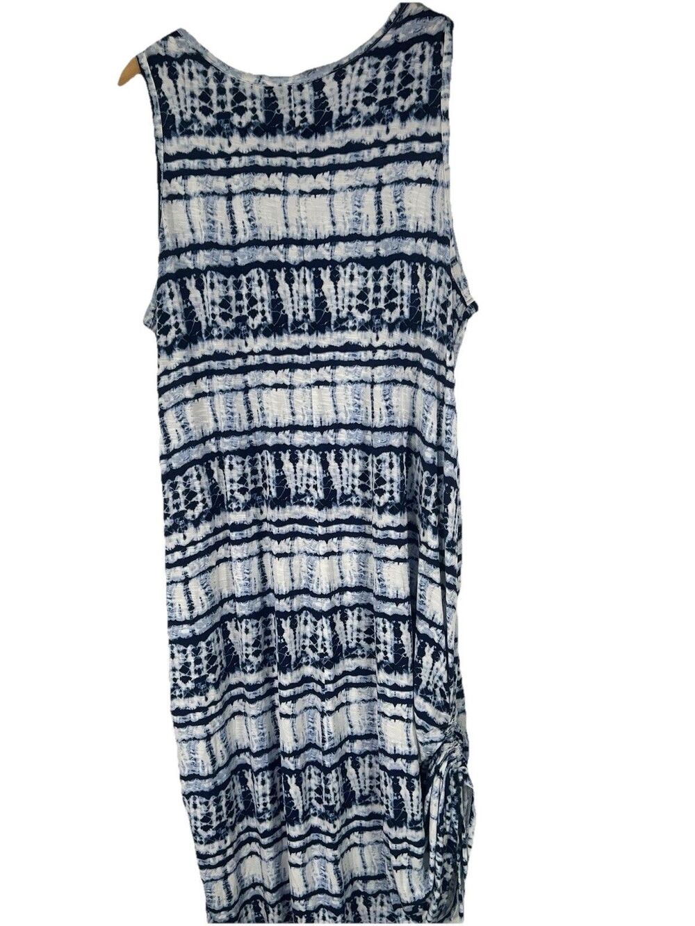 Lane Bryant Tank Maxi Boho Stretch Summer Dress Blue w/Pockets Size 22/24 NWT - Picture 9 of 16